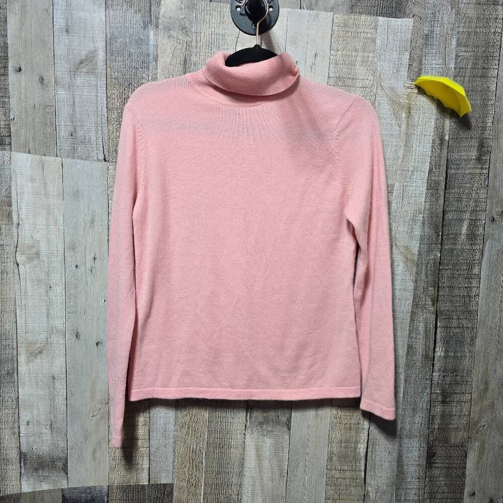 Sea Island Vintage Pink Cashmere Sweater Small Preppy Chic Femme Girly Minimalis